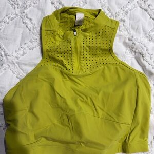 Lululemon Athletica Neon Yellow Perforated Top